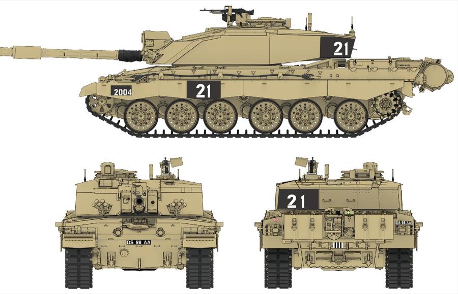 Ryefield 1/35 British Challenger 2 w/workable track links