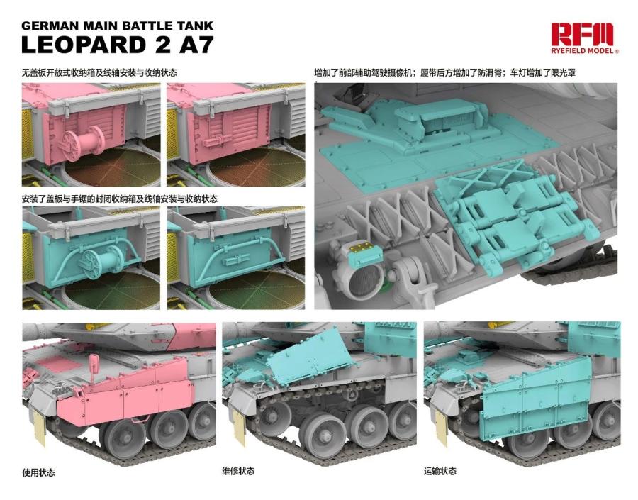 Ryefield 1/35 German MBT Leopard 2A7