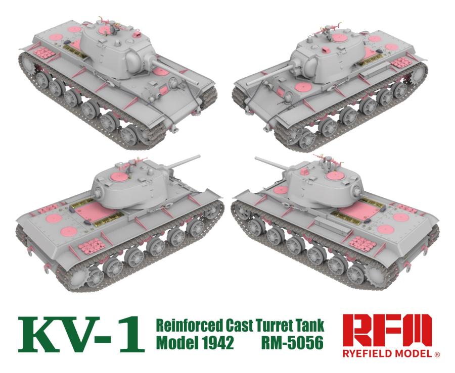 Ryefield 1/35 KV-1 Reinforced Cast Turret Model 1942