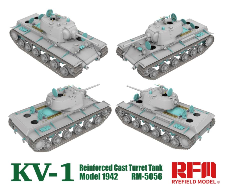 Ryefield 1/35 KV-1 Reinforced Cast Turret Model 1942