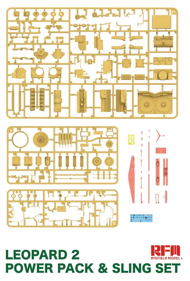 Ryefield 1/35 Leopard 2 Power pack & Sling set