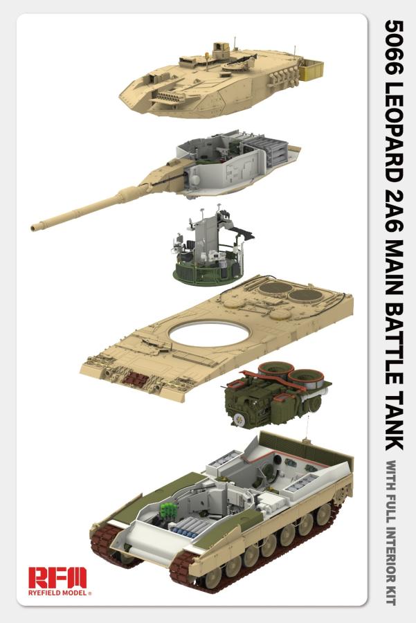 Ryefield 1/35 Leopard 2A6 with Full Interior