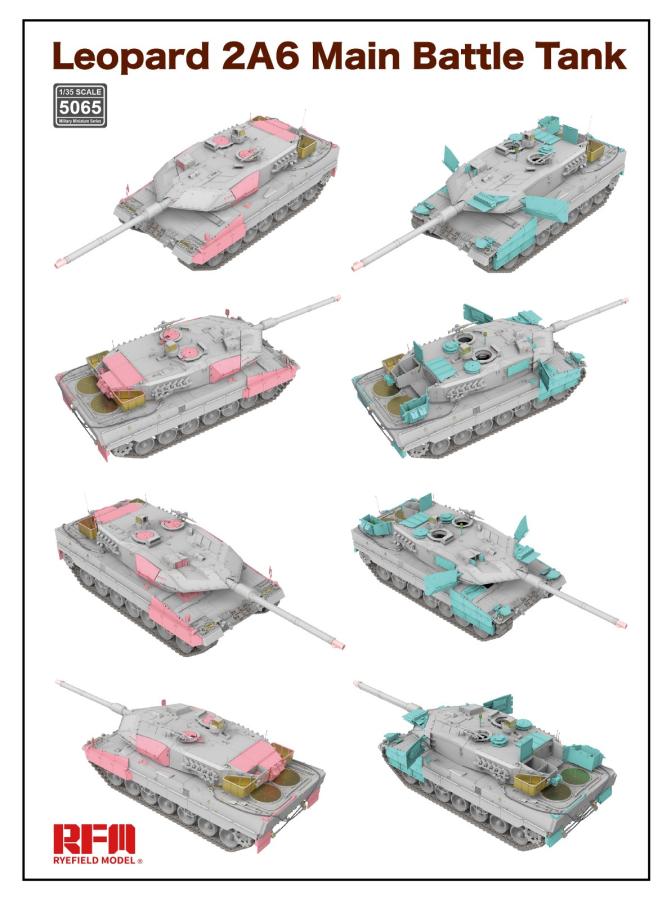 Ryefield 1/35 Leopard 2A6 with workable tracks