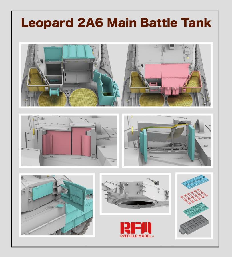 Ryefield 1/35 Leopard 2A6 with workable tracks