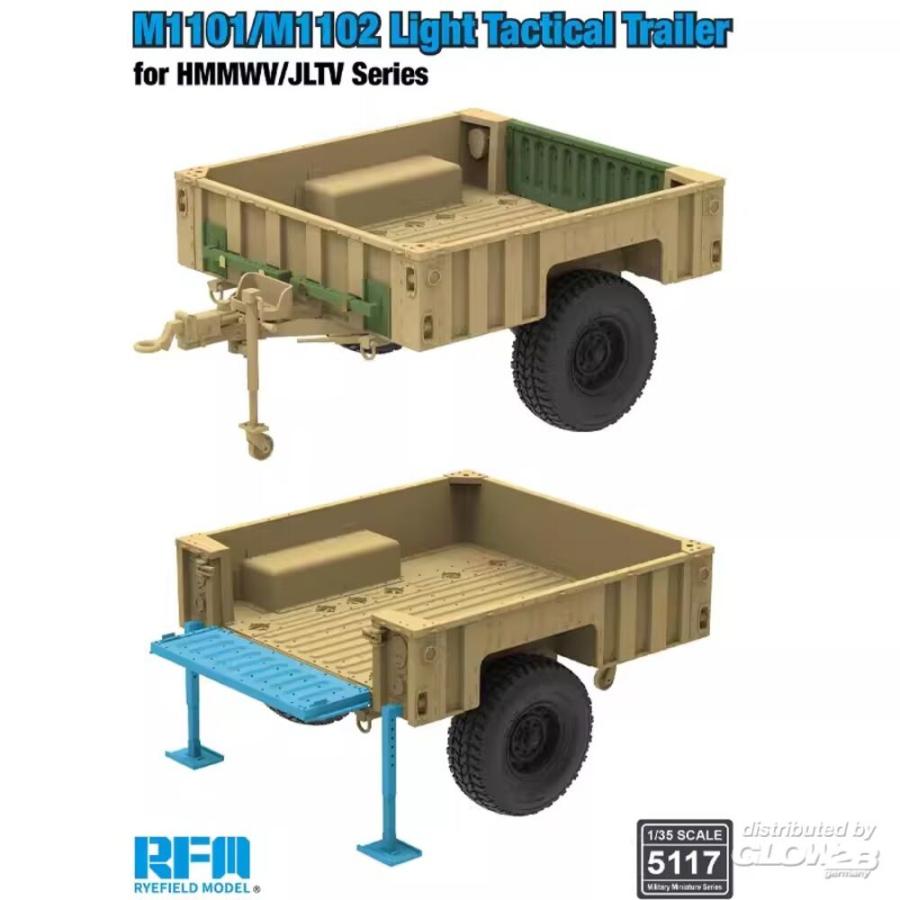 Ryefield 1/35 M1101/M1102 Light Tactical Trailer for HMMWV/JLTV Series