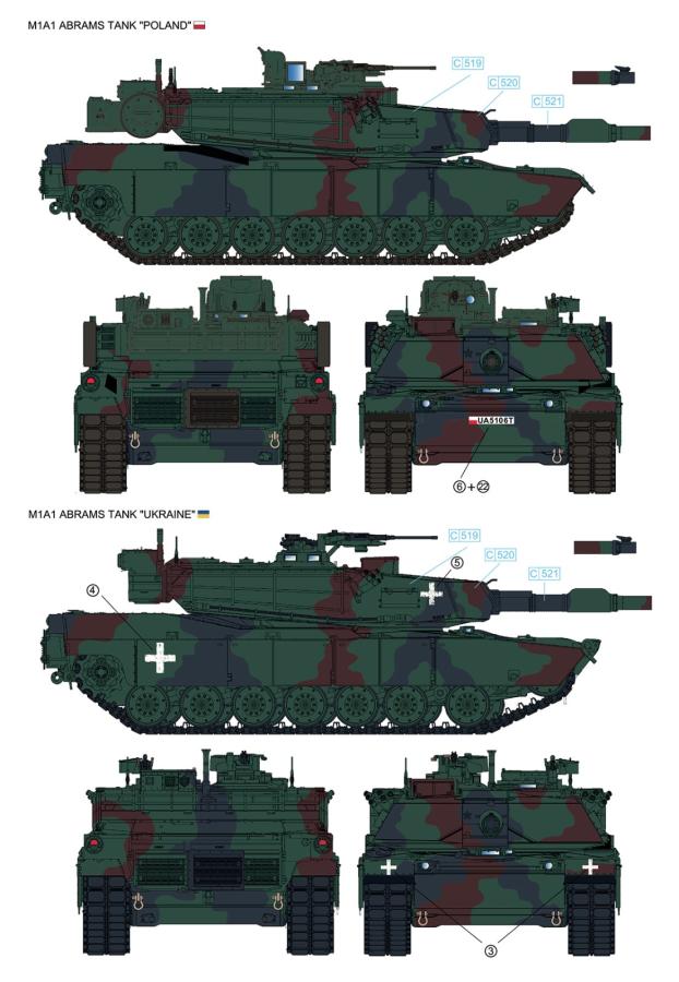 Ryefield 1/35 M1A1 Abrams Ukraine / Poland