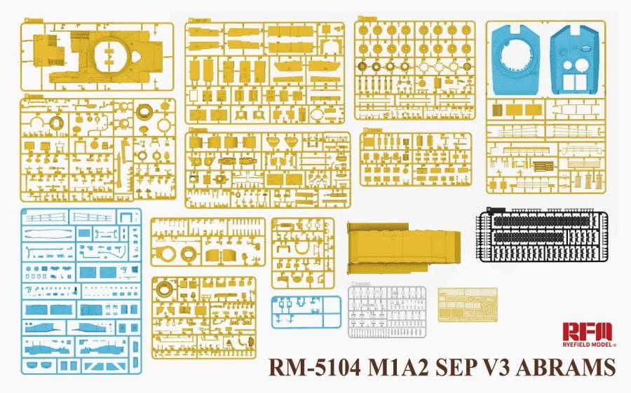 Ryefield 1/35 M1A1 SEP V3 Abrams MBT