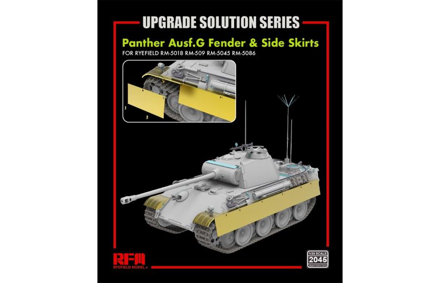 Ryefield 1/35 Panther Ausf.G Fender & Side Skirts for kits 5018 5019 5045 5089