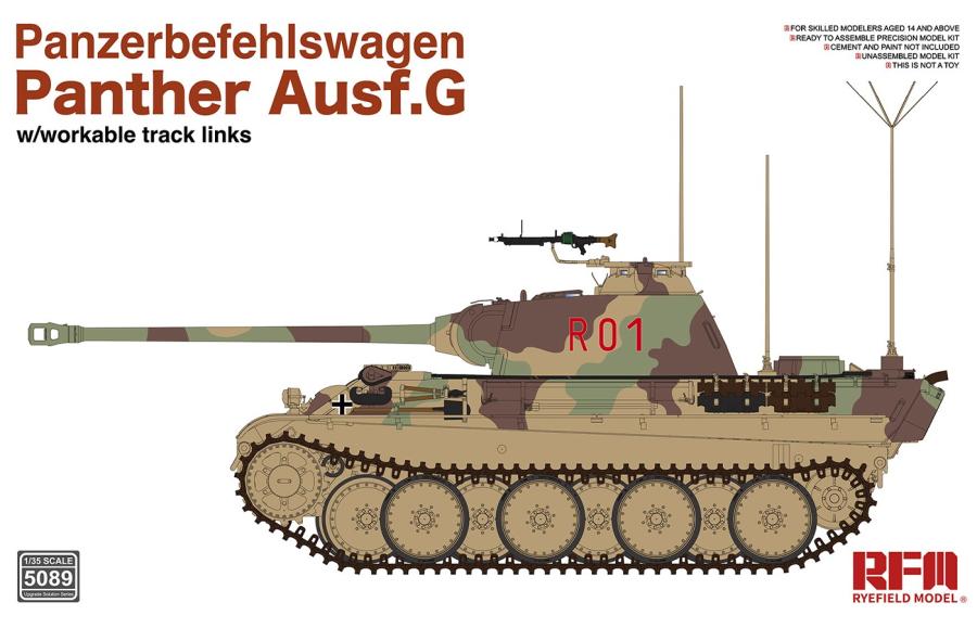 Ryefield 1/35 Panzerbefehlswagen Panther Ausf.G