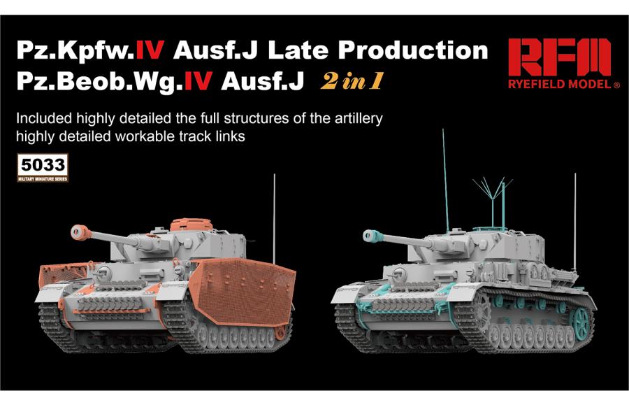 Ryefield 1/35 Pz.kpfw.IV Ausf.J late production /Pz.beob.wg.IV Ausf.J