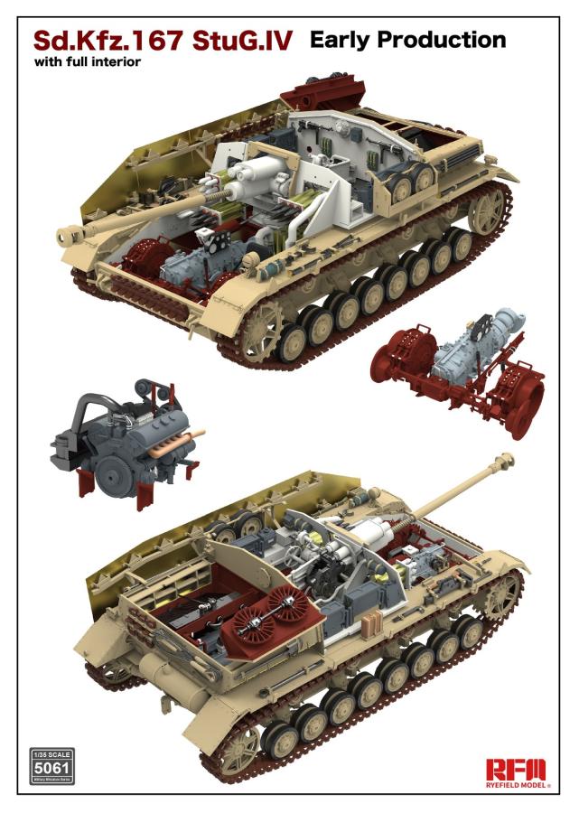 Ryefield 1/35 StuG. IV Early w/full interior & workable tracks