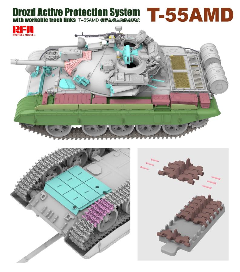 Ryefield 1/35 T-55AMD Drozd Active Protection System