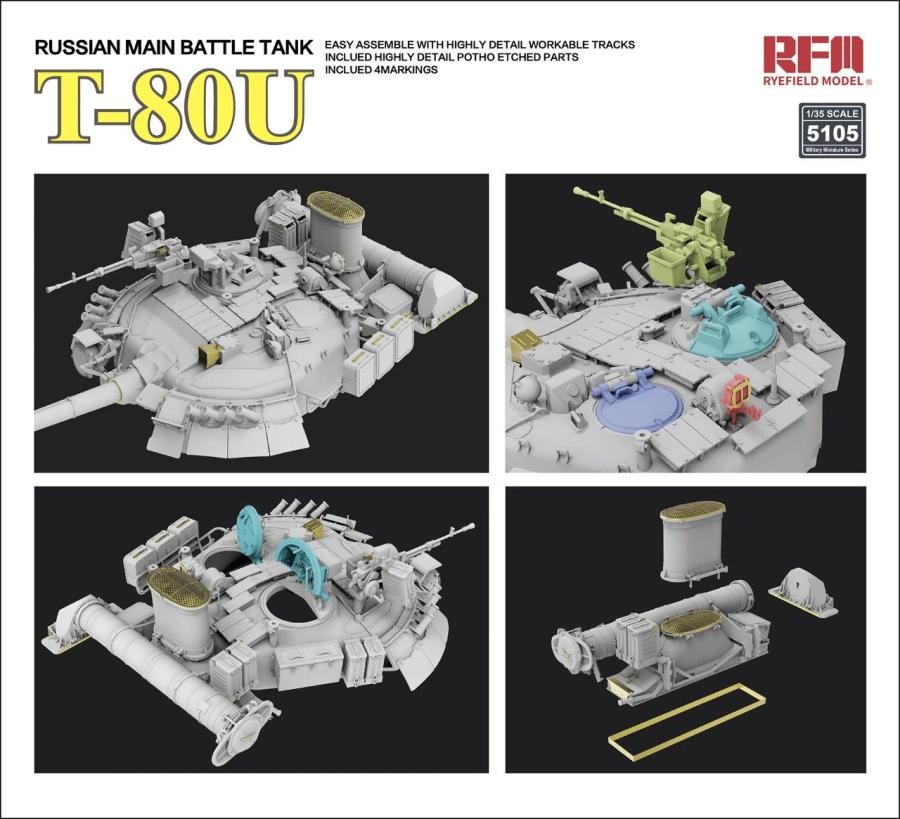 Ryefield 1/35 T-80U Russian MBT