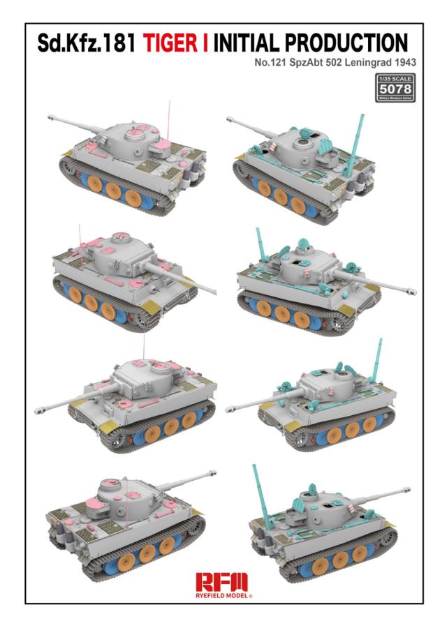 Ryefield 1/35 Tiger I initial prod. No.121 Leningrad 1943