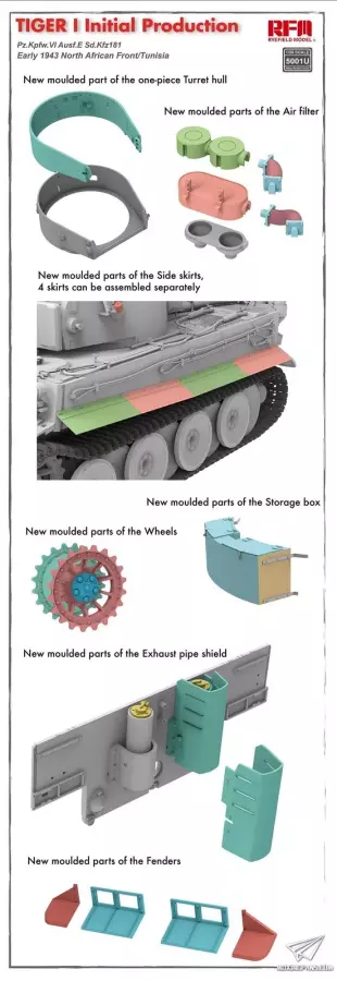 Ryefield 1/35 Tiger I initial production early 1943