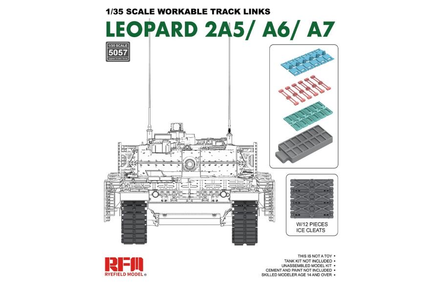 Ryefield 1/35 Track links for LEOPARD 2A5/A6/A7