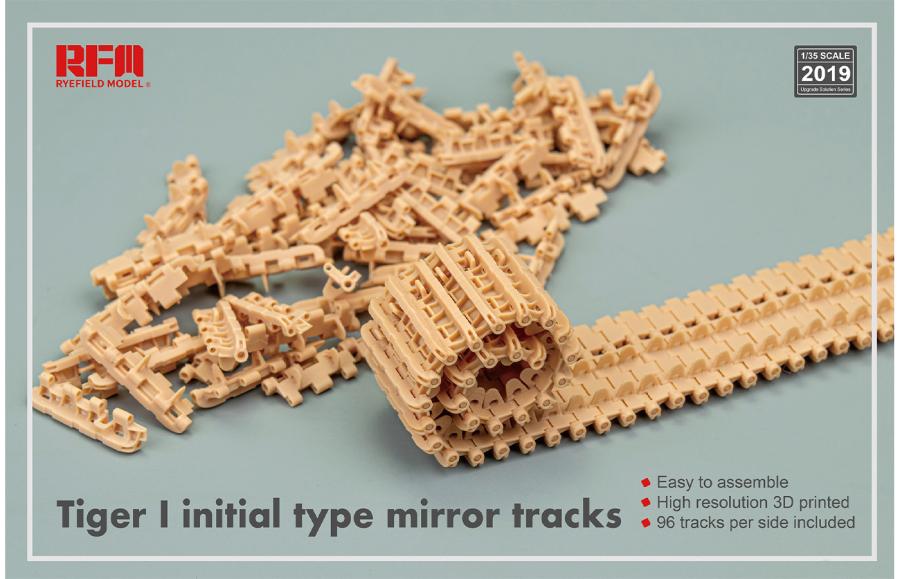 Ryefield 1/35 Track links for Tiger I initial type mirror tracks (3D printed )