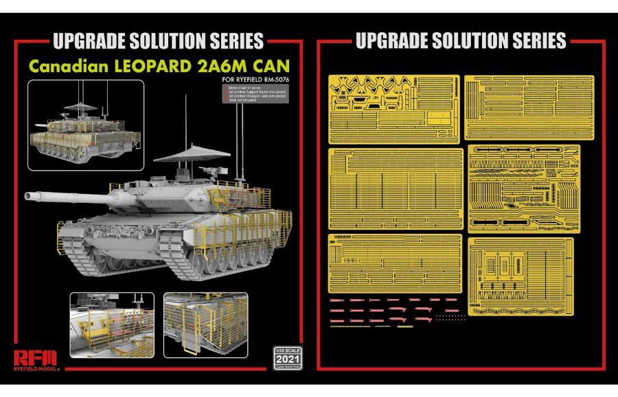 Ryefield 1/35 Upgrade set for 5076 Canadian LEOPARD 2A6M CAN