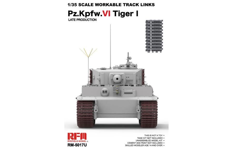 Ryefield 1/35 Workable tracks for Tiger I late (New moulds)