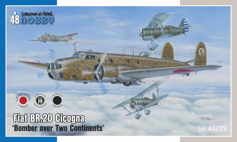 Specialhobby 1/48 Fiat Br.20 Cicogna "Bomber over Two Continents"