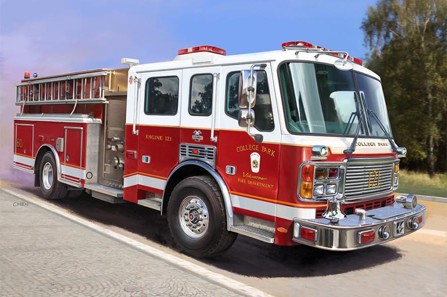 Trumpeter 1/72 American LaFrance Eagle Fire Pumper