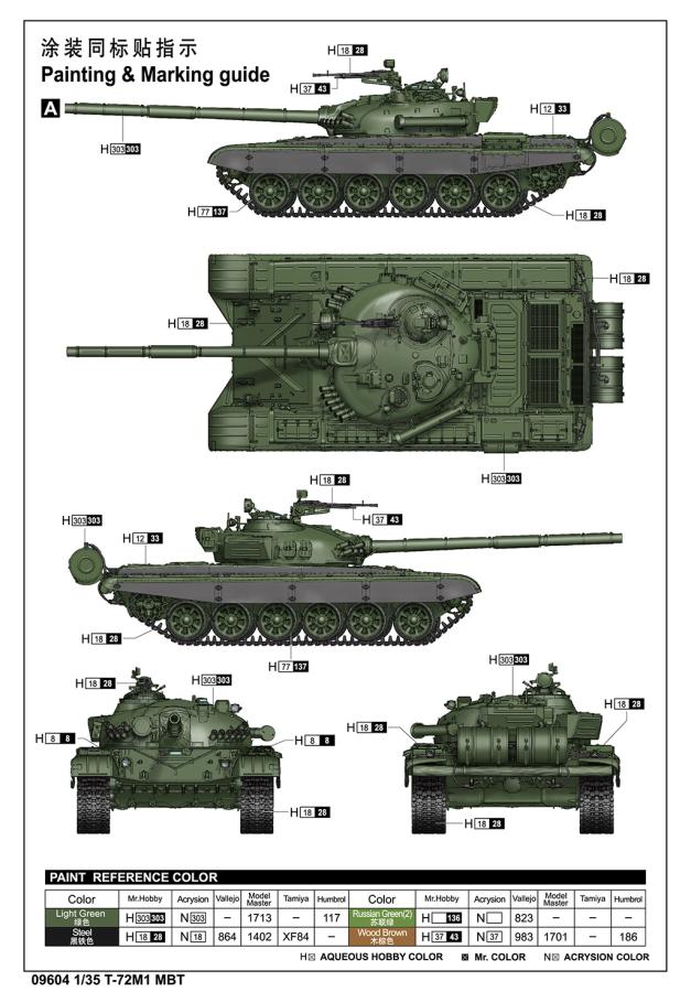 Trumpeter 1/35 T-72M1 MBT