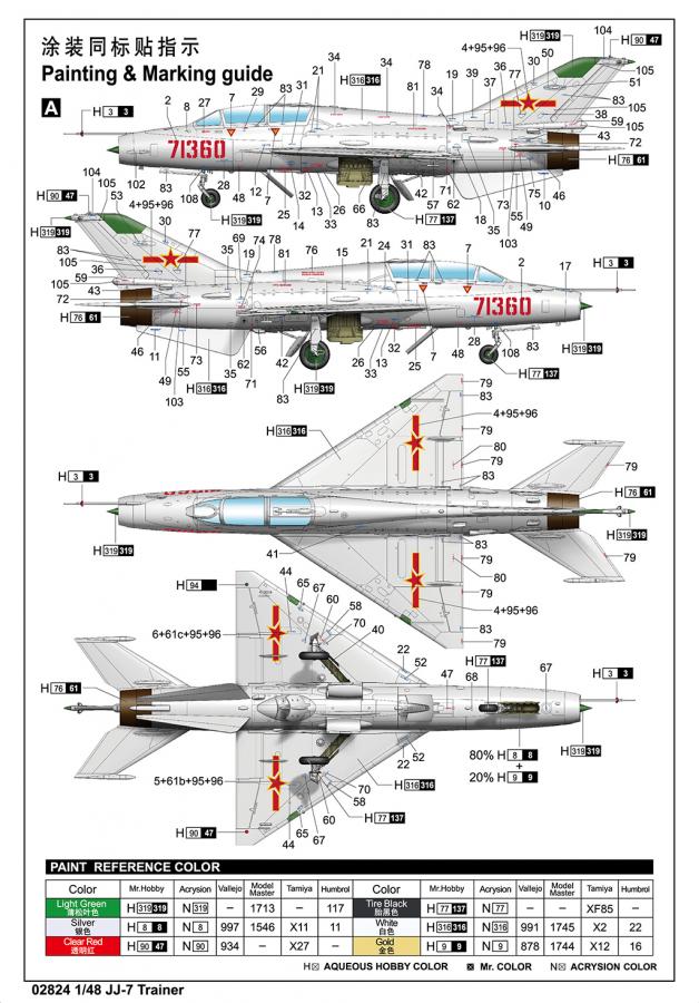 Trumpeter 1/48 JJ-7 Trainer