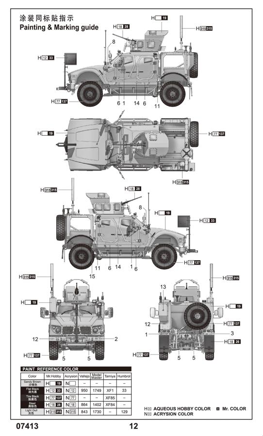 Trumpeter 1/72 US M1240 M-ATV MRAP