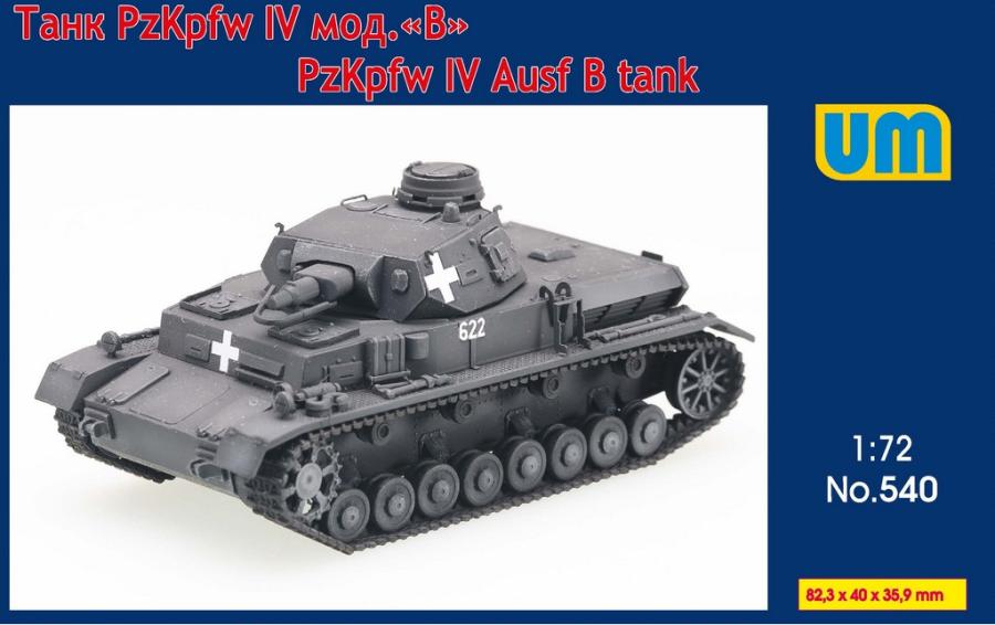 Unimodels 1/72 Pz.Kpfw IV Ausf. B tank