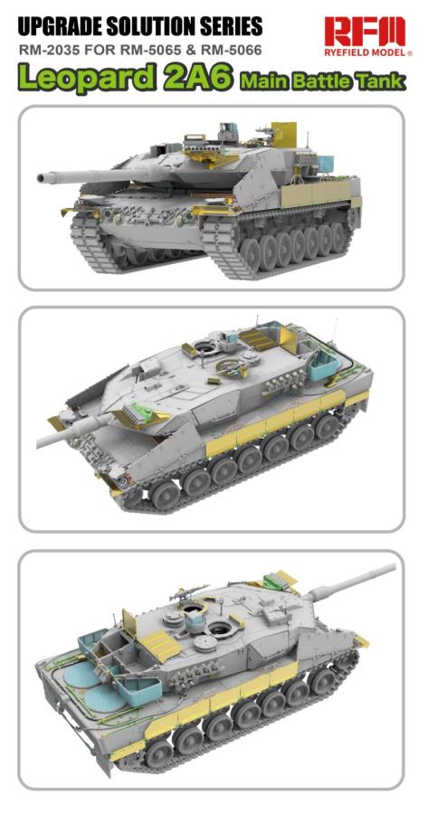 Ryefield 1/35 Upgrade set for 5065 & 5066 Leopard 2A6