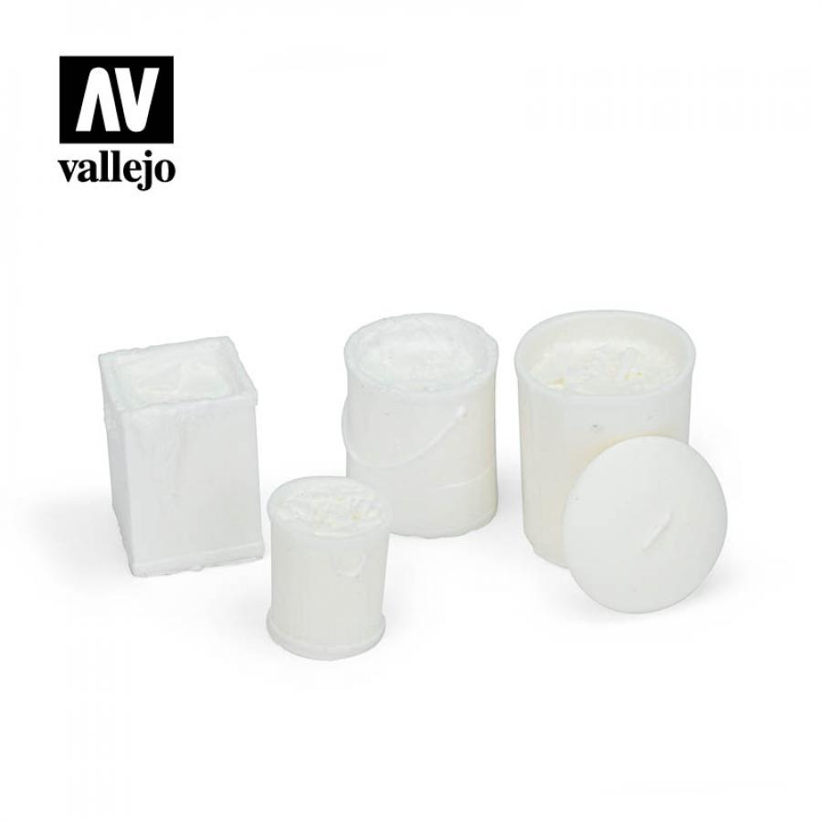 Vallejo 1/35 Assorted Garbage Bins set #2 (4 pcs)