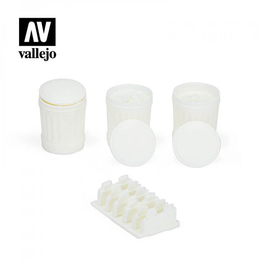 Vallejo 1/35 Garbage Bins set #1 (3 pcs)