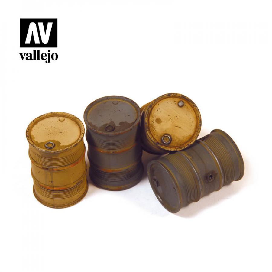 Vallejo 1/35 German Fuel Drums set #2 (4pcs)