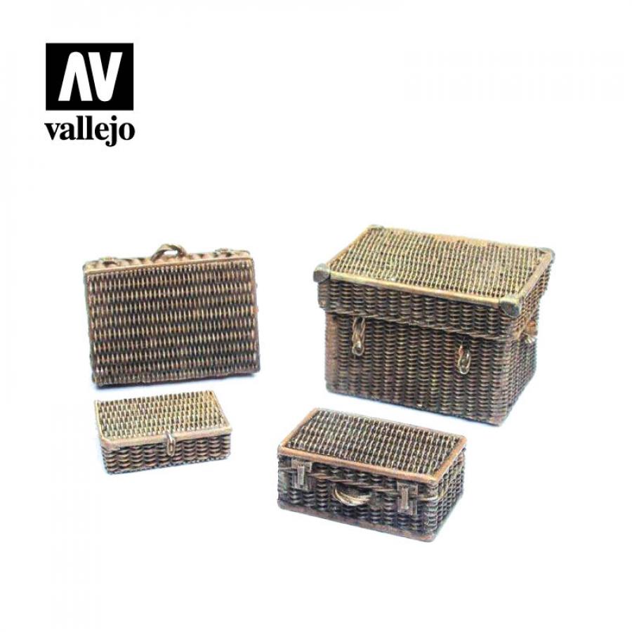 Vallejo 1/35 Wicker Suitcases (4 pcs)