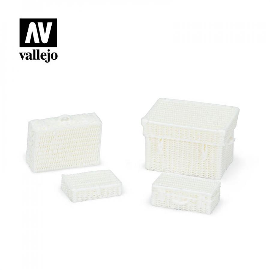 Vallejo 1/35 Wicker Suitcases (4 pcs)