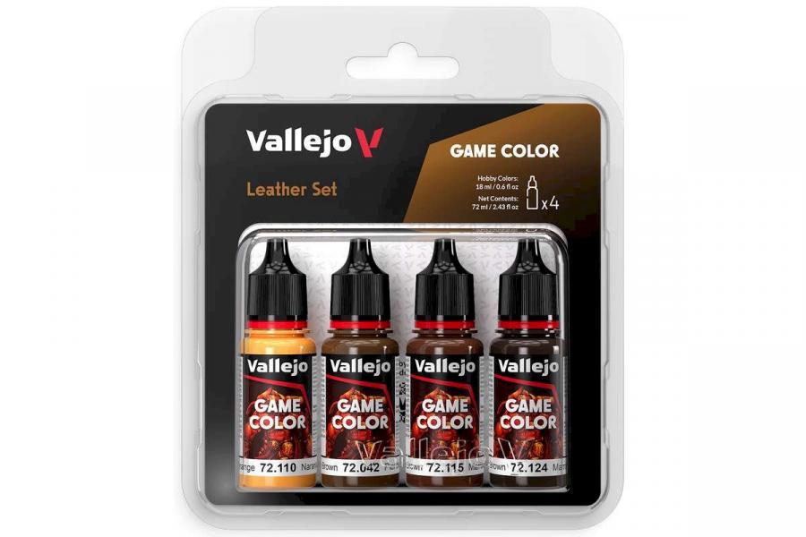 Vallejo Game Color, leather set 4x18ml maalisetti