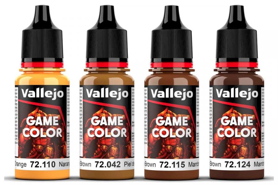 Vallejo Game Color, leather set 4x18ml maalisetti