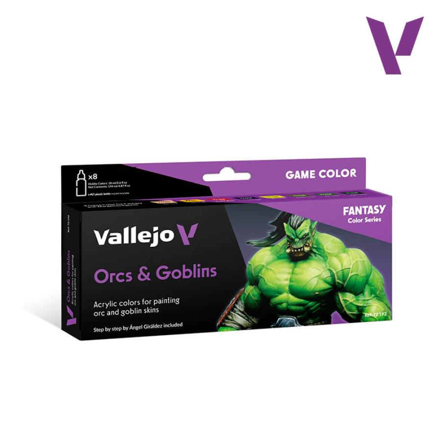 Vallejo Orcs & Goblins set 8 x 18ml maalisetti